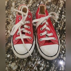 Converse Red and White Kids Sneakers